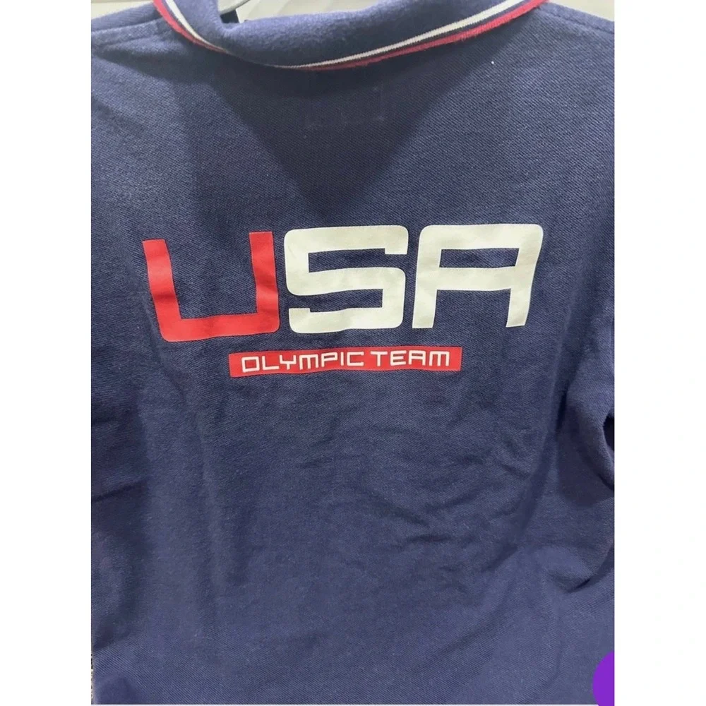 Polo Ralph Lauren Mens 2016 USA Olympic Team Polo Shirt Navy Blue Medium M